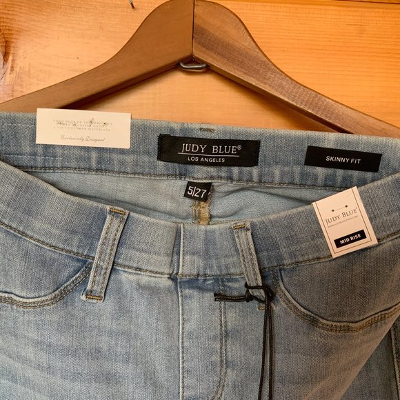 Judy BLue NWT Kathy Pull-On Skinny Jegging Mid Rise \ size 5/27 - Picture 3 of 8